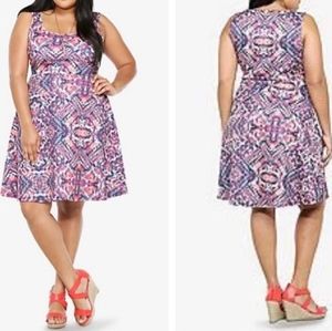 Scuba dress. So flattering